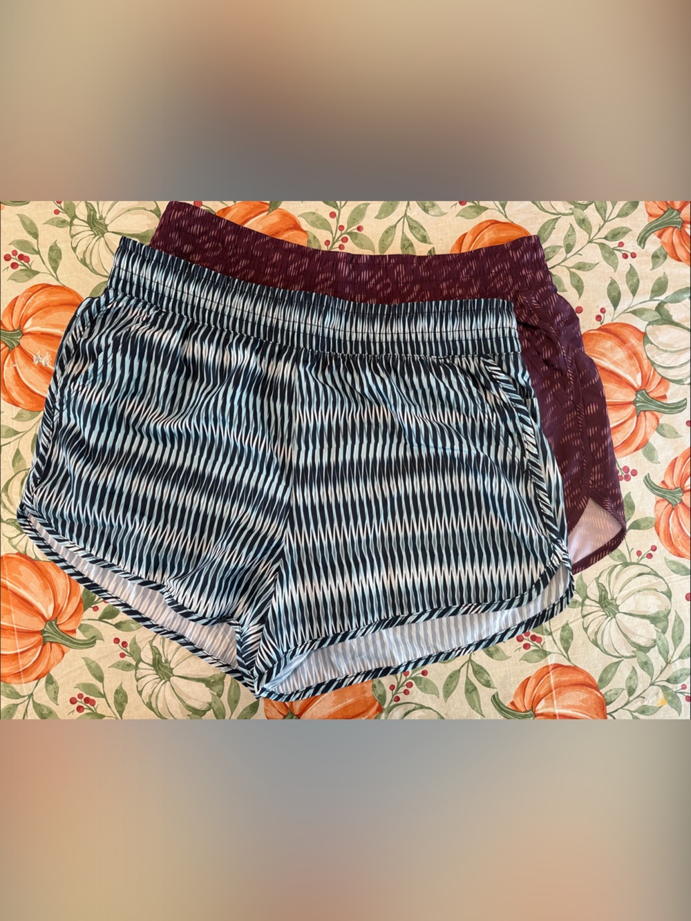 2 Athletic Works Women’s Running Shorts - Blue & Burgundy